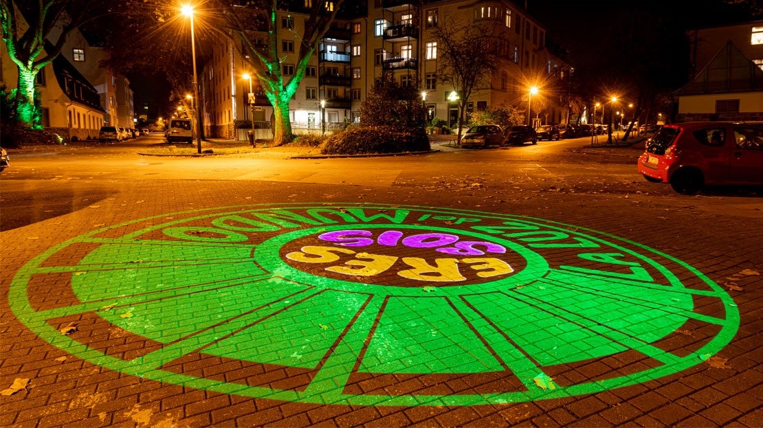 Atmosphärisches Lichtspiel in Essen Eltingviertel