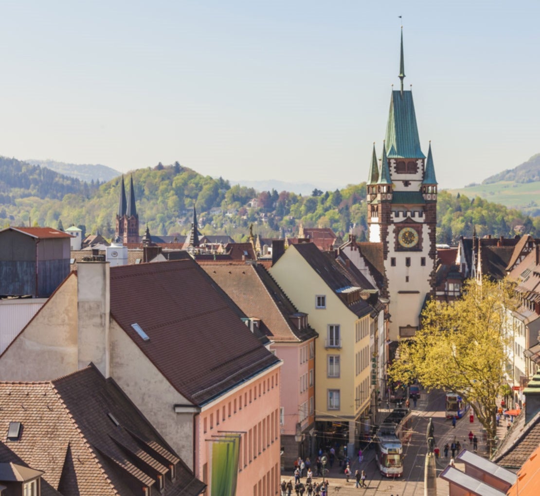 Sicht auf Stadt Freiburg